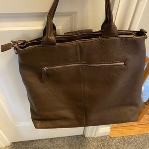 Brown Italian leather purse